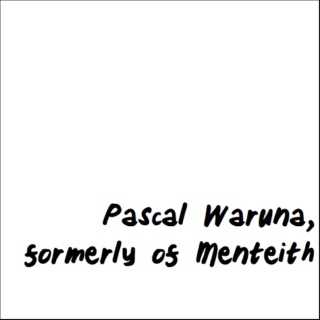 Pascal Waruna, formerly of Menteith