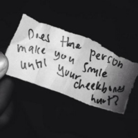 does the person make you smile until your cheekbones hurt?