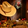 Cowboy and swing jazz Christmas
