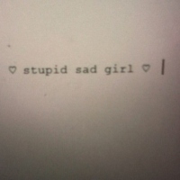 ☹ sad songs for a sad girl ☹