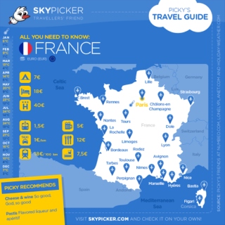 Skypicker destination: France