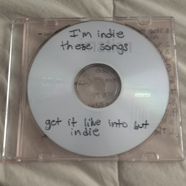 I'm indie these songs