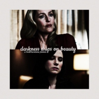 darkness drips on beauty