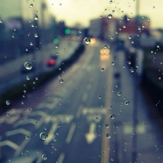 Rainy day and electro music.