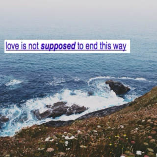 love is not supposed to end this way