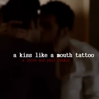 a kiss like a mouth tattoo