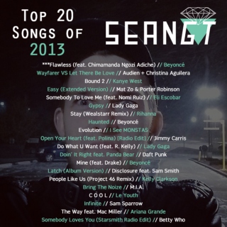 SEANGT's Top 20 Songs of 2013