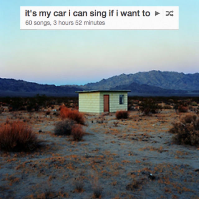 it's my car i can sing if i want to