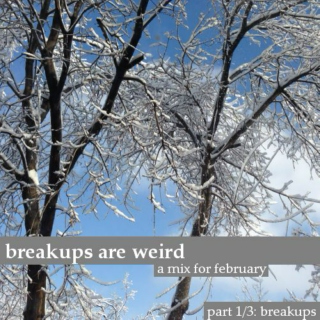 breakups are weird: breakups