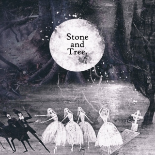 stone & tree.