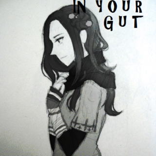 in your gut