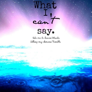 What I Can't Say
