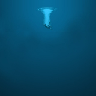 swallowed in the sea