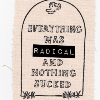 everything was radical and nothing sucked