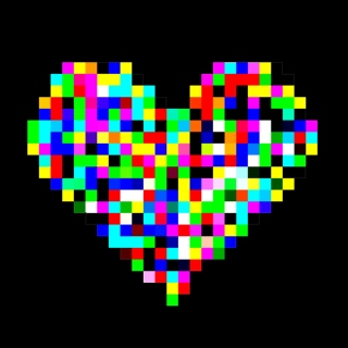 pixeled heart