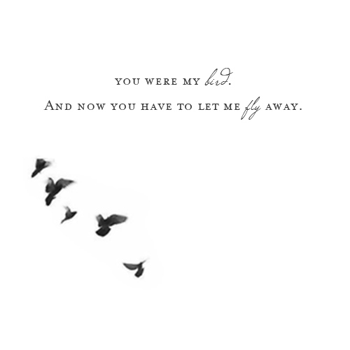 you were my bird.