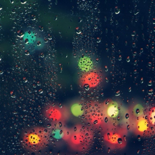 windows decorated with rain