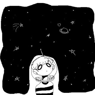 look at the stars.