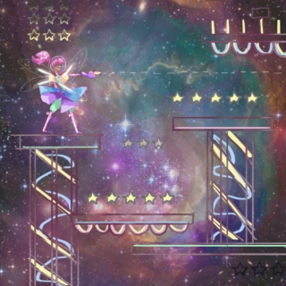 Magical Fairy Video Game in Space