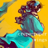 crepe-paper wings