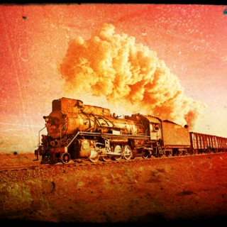 First Train out into the Desert