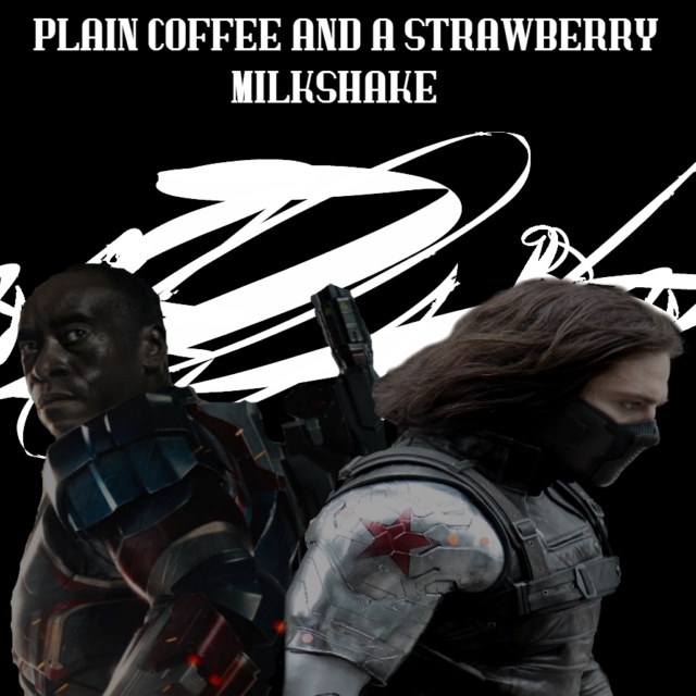 Plain Coffee and a Strawberry Milkshake