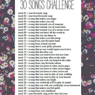 ☾ 30 song challenge ☽