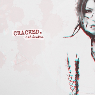 cracked, not broken.