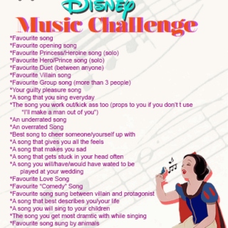 Disney music challenge 