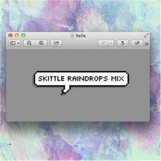 ✿ skittle raindrops mix ✿