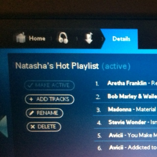 Natasha’s Hot Playlist
