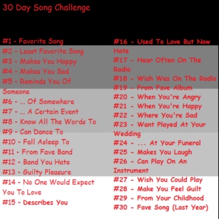 30-Day Song Challenge (2014)
