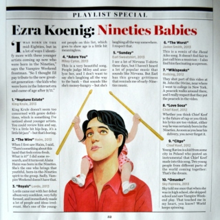 Ezra Koenig: Nineties Babies