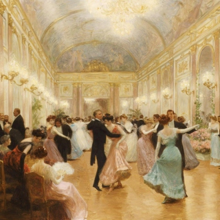 on the dance-floor, waltzing, spinning 