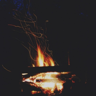 late night campfires