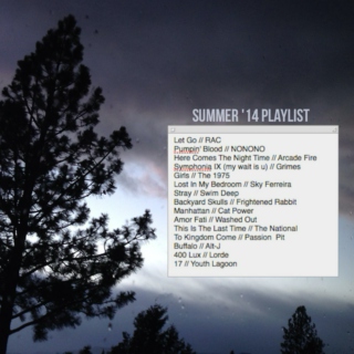 Summer '14 Playlist