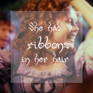 She had ribbons in her hair