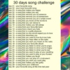 30 Days Music Challenge.