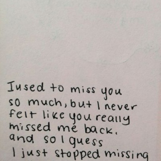 missing you