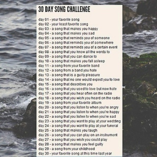 30 day song challenge 