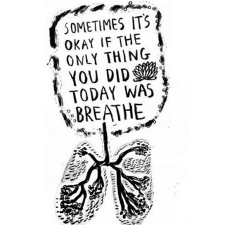 Breathe in, exhale.