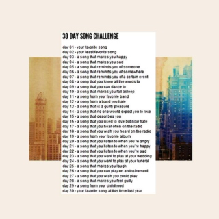 30 day song challenge