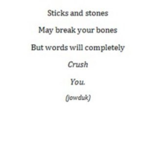 words hurt. words heal. 