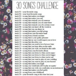 30 songs challenge ✨