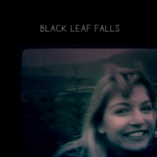 black leaf falls