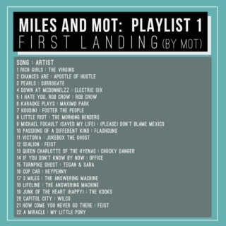 Playlist 1: First Landing