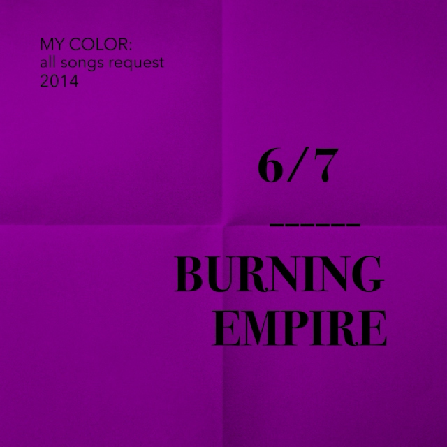 MY COLOR: all songs request 2014 6/7