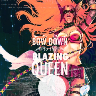 bow down to the BLAZING queen