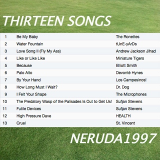 thirteen songs