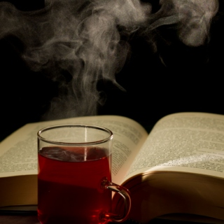 Happiness is a cup of tea and a good book